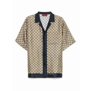 [GUCCI] 남성 셔츠 Disco 볼링 Gg 보더 794907ZASG34270 Blue /8