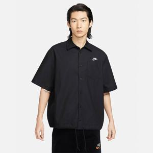 나이키반팔티 SQJ FN3903-010 나이키 클럽 반팔 옥스퍼드 버튼업 탑
