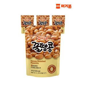 [머거본]견과류 간식/안주 사이즈업 꿀땅콩 300g x 4봉