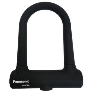 파나소닉 (Panasonic) U 형 락 실리콘 커버 W 딤플 키 자전거 블랙 내경 76 × 128mm SAJ080B