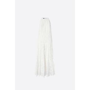 PINKO broderie anglaise와 마크라메 소재의 La Cura 미디 드레스 104857A2G9Z05