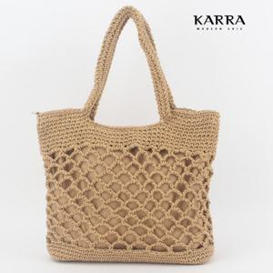 [카라]KARRA 그물니트인포켓토트백_A5M0067