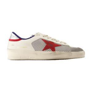 골든구스 스니커즈 GMF00667 F007556 83102 WHITE GREY RED SILV