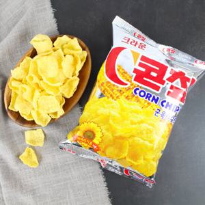 크라운 콘칩 70g / 콘칲 봉지과자 스낵 옥수수과자