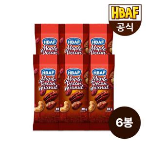 [본사직영] 바프 메이플 피칸 믹스넛 30g 6봉