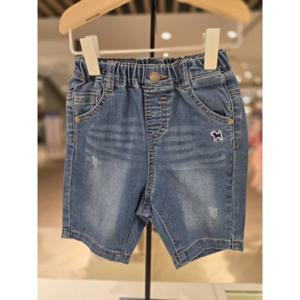 [블루독베이비] 25 SS(블루)블루독 데님7부 데일리 팬츠(4531441103) 등원 백일 돌 선물 바지 청 유아 아기