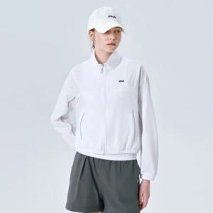 휠라바람막이 KQC FS2JKG2152F-OWH  에센셜 세미크롭 바람막이