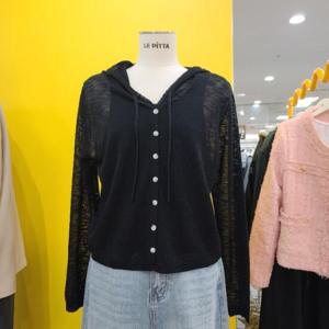 르피타 DP01 시스루 후드가디건 L252UKT452