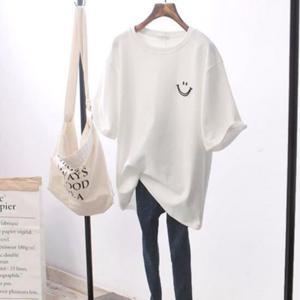 스마일 반팔티숙 UC0179 흐 캐릭터 여자반팔티 티숙 c