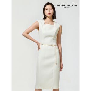 [미니멈]스퀘어넥 민소매 원피스 MYBGWO3040-CR