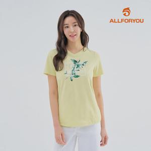[올포유] [모델착장] 여성 원포인트 반팔 티셔츠 ALTRM4151-203