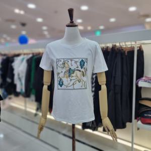 [르니앤맥코이]라운드 큐빅 반짝이 티셔츠 MM06TS770