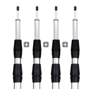 [벅703]땡가격 알루미늄 3단 높이조절 타프폴대 2400 4개 SET 텐