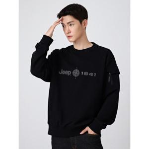 [지프] 소매 프린트 흘림 프린트 맨투맨 긴팔 티셔츠 JN3TSU863