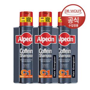 알페신 카페인 샴푸 C1 (모발 강화) 375ml x 3
