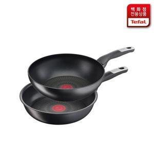 [테팔(가전)]6X코팅 언리미티드 인덕션 2종 웍28cm + 프라이팬2