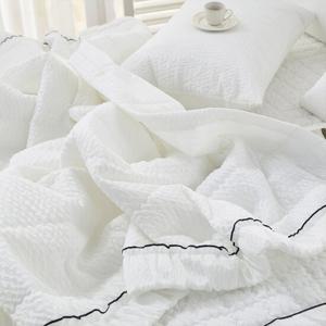 시크릿 순면 시어서커 누빔이불패드세트 Q (이불Q+패드Q+베개2)