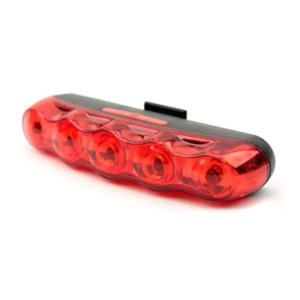 Coms 자전거 후방 안전 점멸기 5LED 램프 후방등