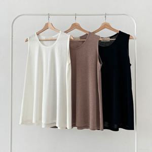 [아이우먼]빅사이즈민소매티 P530L505 실키감촉민소매루즈티 LD