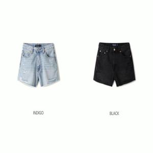 후아유 여성용 디스트로이드 청반바지 / Destroyed Short Denim Shorts WHTJE2637F 17
