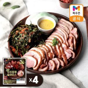 [목우촌]오메가3 오리훈제180g x4팩