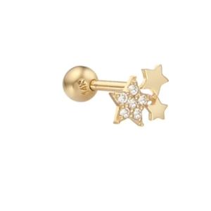 [로이드] 반짝이는 별 14K GOLD 골드 귀걸이 피어싱 LPFD2006G