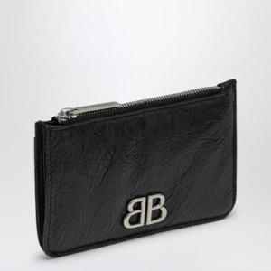 BALENCIAGA 모나코 카드 케이스 동전 지갑 블랙 7654652AAYP/XH_BALEN-1000