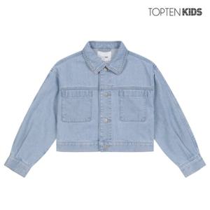[탑텐키즈][탑텐키즈] 여아 포켓 데님 자켓_MKD1KG2211