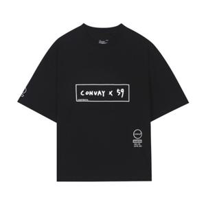 [지이크]59 X CONVAY 프린팅 티셔츠 블랙 (PGIBD8716)