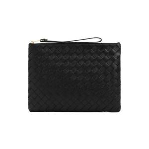 BOTTEGA VENETA 보테가 베네타 인트레치아토 미디엄 블랙 클러치백 1986007