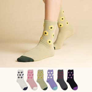 여성양말 패션양말 토즈 플라워 6color