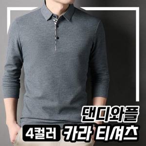 댄디와플 카라티셔츠 4color  간절기티셔츠 남성카라티