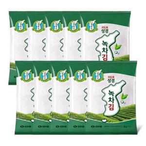 [지도표 성경김/본사운영] 녹차전장김 30g 10봉