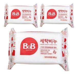 [비앤비]유아 세탁비누 200g 아카시아 X 3개/ 아기빨래