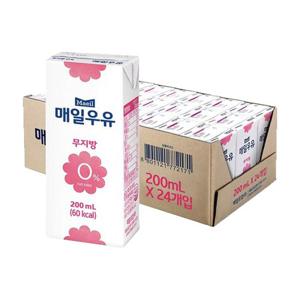 매일 멸균우유 무지방 0% 200ml X 24팩