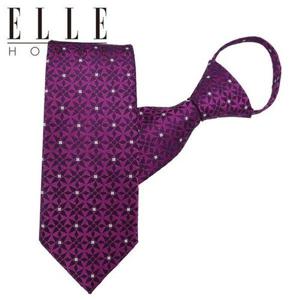 갤러리아_[ELLE HOMME] 엘르옴므 실크 지퍼/자동 넥타이-혼주넥타이 자수정