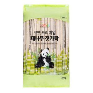 코멧 프리미엄 대나무 젓가락 100개 (WFGOYJ9)