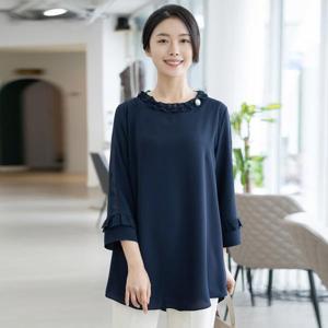 [모슬린]엄마옷 프릴라운드 블라우스 BL302120 마담/미시옷/중년여성/빅사이즈/40대/50대/60대/여자