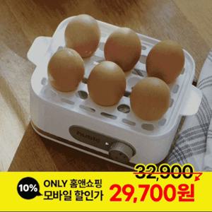 휴빅 타이머 반숙 달걀 계란찜기 멀티 전기찜기 에그쿠커 화이트
