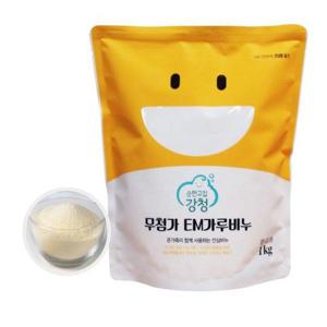갤러리아_강청 녹색인증 식물성 EM세탁가루비누1kg 찌든때 찬물전용