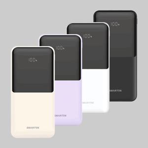 스마텍 보조배터리 20000mAh 고속 충전 휴대용 PD 충전기 20W 대용량 기내반입 과충전 보호