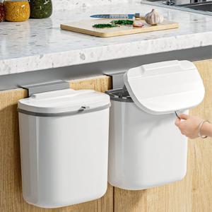 주방 벽걸이 휴지통 싱크대 욕실 걸어쓰는 음식물 쓰레기통 8L N120