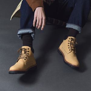 [엘칸토] 정상가199,000원 남성 누벅 소가죽 워커 부츠 2.5cm LCMA43I34V
