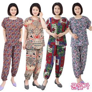 여성 여름 엄마옷 모슬린 국산 인견상하세트홈웨어 균일가 8종 택1 마담/미시옷/중년여성의류/빅사이즈