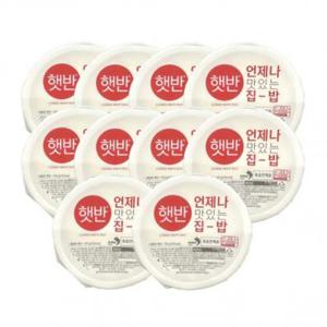 CJ 햇반 210g X 10개 간편한 즉석밥 쌀밥