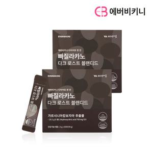 에버비키니 빠질라카노 다크로스트 블랜디드 가르시니아 다이어트커피 다이어트보조제 60포 X 2박스