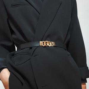 [루즈루나] 캐나 여자 체인 원피스 패딩 코트 스판 여성 벨트