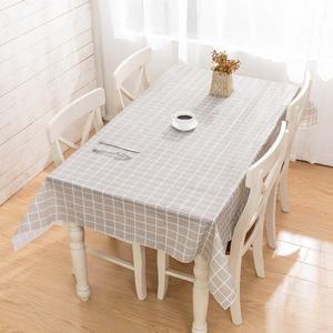 사각 체크 방수 테이블보 PEVA 식탁보 137x90cm DD-11761