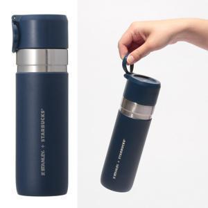 스타벅스 JAPAN 스텐리 스테인레스 보온 보냉 보틀 네이비 473ml