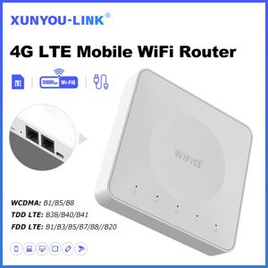 모바일 무선 라우터 타입 C 인터페이스, 4G LTE 라우터, 와이파이 6 SIM 카드 모뎀, 지지대 32 개 장치 연결, 아시아 아프리카 유럽용